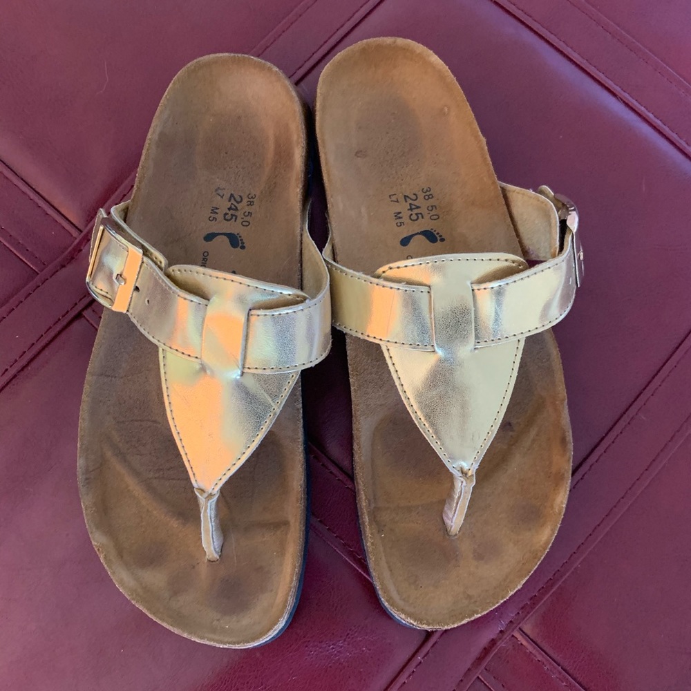 Gold Betula by Birkenstock sandals